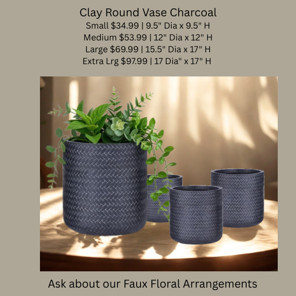 Bamboo Design Clay Round Pots Charcoal RR3.png