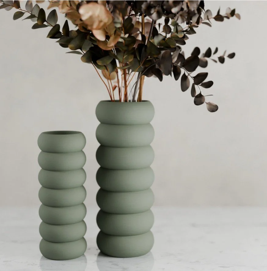 Faire - Stacked Vase Green.jpg