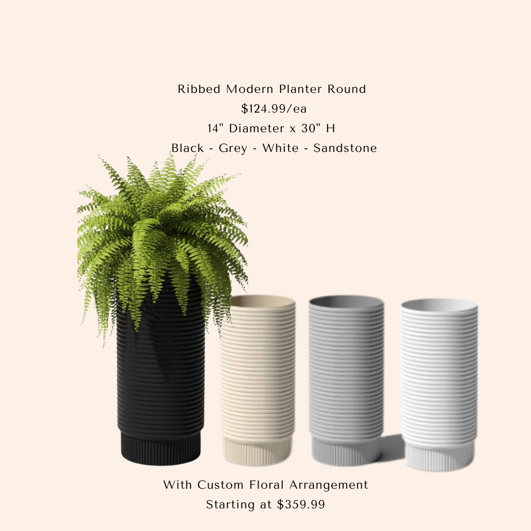 Mod Ribbed Planter Round  - RP.png