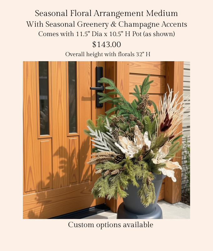 Medium Seasonal Planter Champagne.png