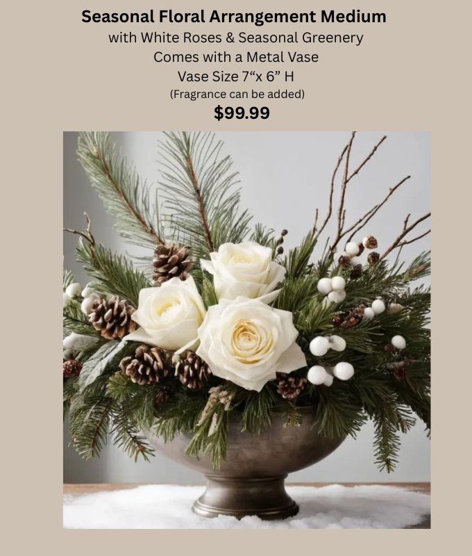 Pin Xmas Arrangement White Roses.png