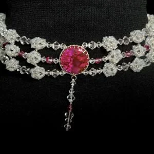 Bubble Gum Crystal Choker