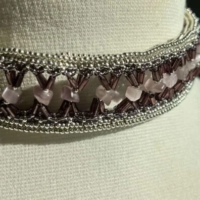 Lady Cat Seed Beaded Choker