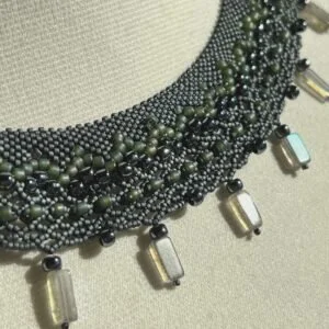 Labradorite and Lace Blue Labradorite Choker