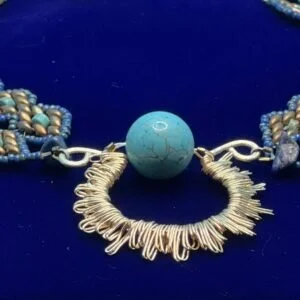 Blue Sunrays Lapis Lazuli Choker