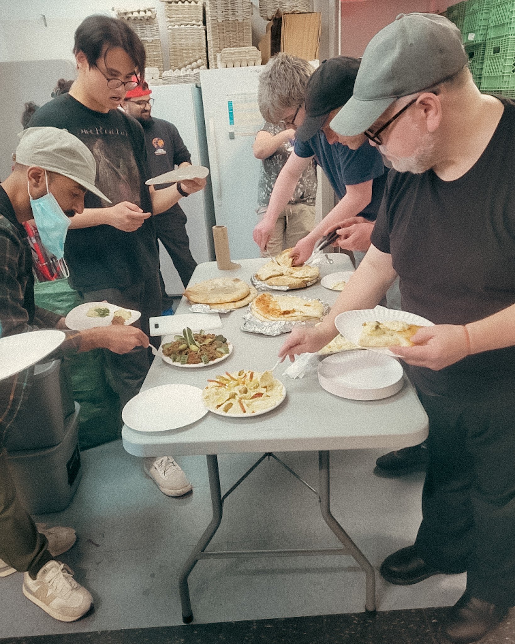 The best meals are shared. Thanks to a few volunteers for making and sharing an incredible meal for staff and volunteers today!