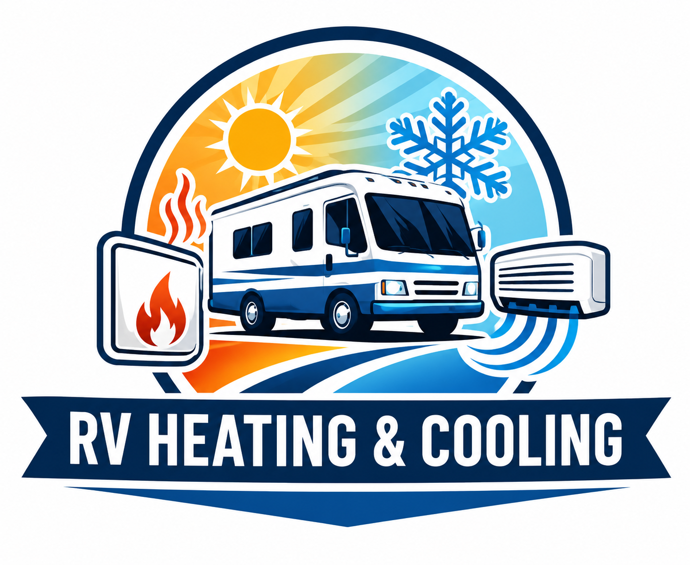 graphic image of RV heating and cooling