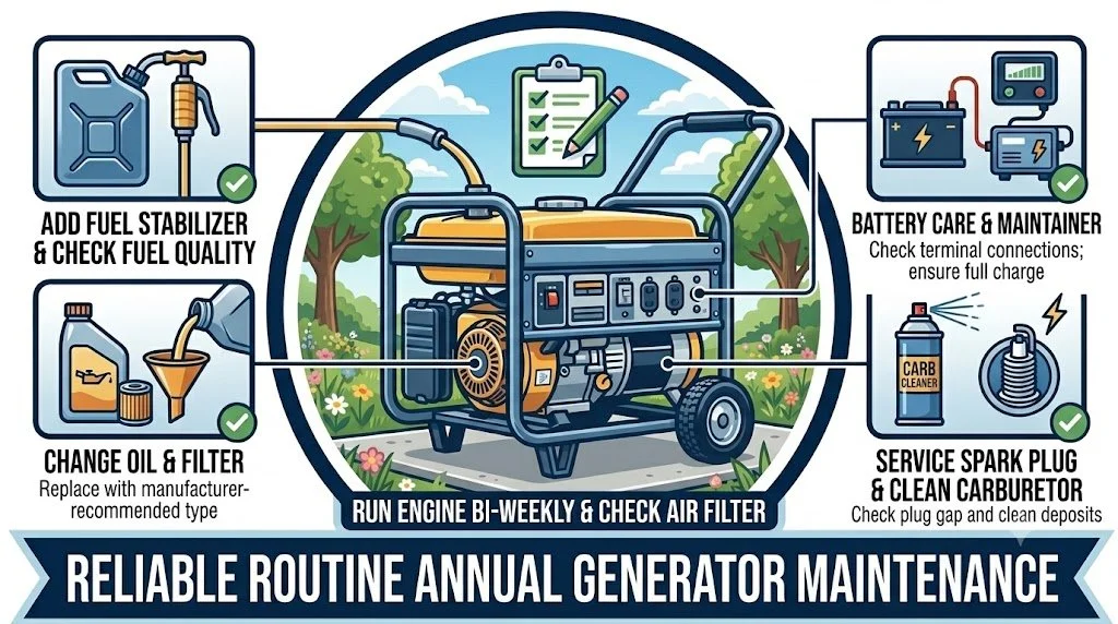 portable generator annual maintenance icon