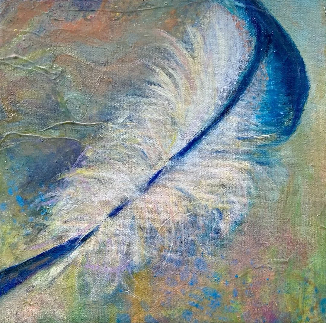 Blue Feather Found