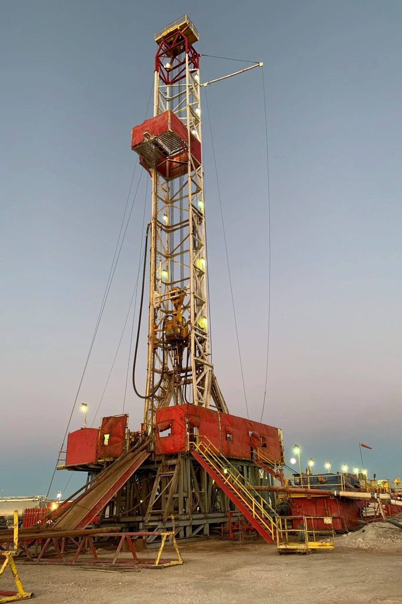 First Oil drilling rig operating in the Permian Basin