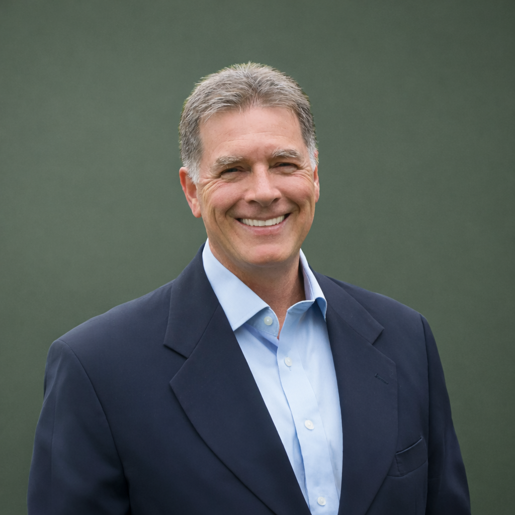 Headshot of smiling male flight instructor