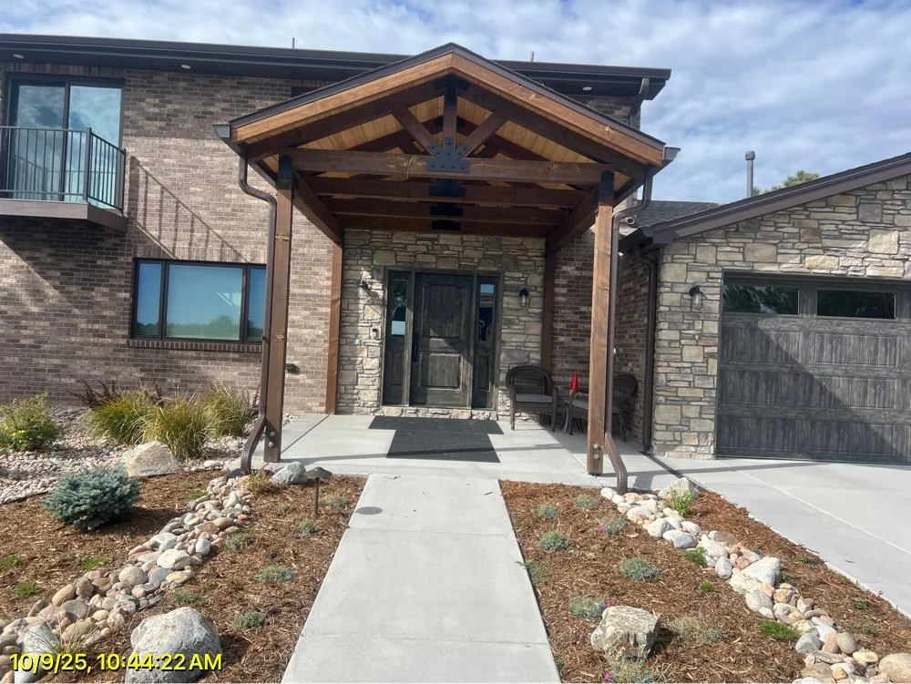 New roof installation and seamless gutter system on Castle Rock Colorado home by Averra Exteriors