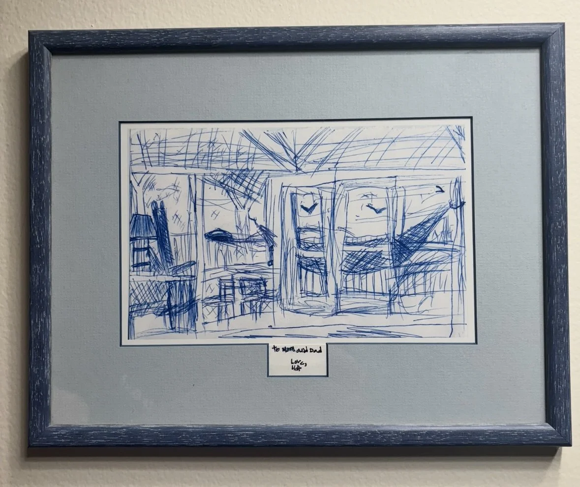 2000/2001 - "to Mom and Dad" overledge, boothbay maine