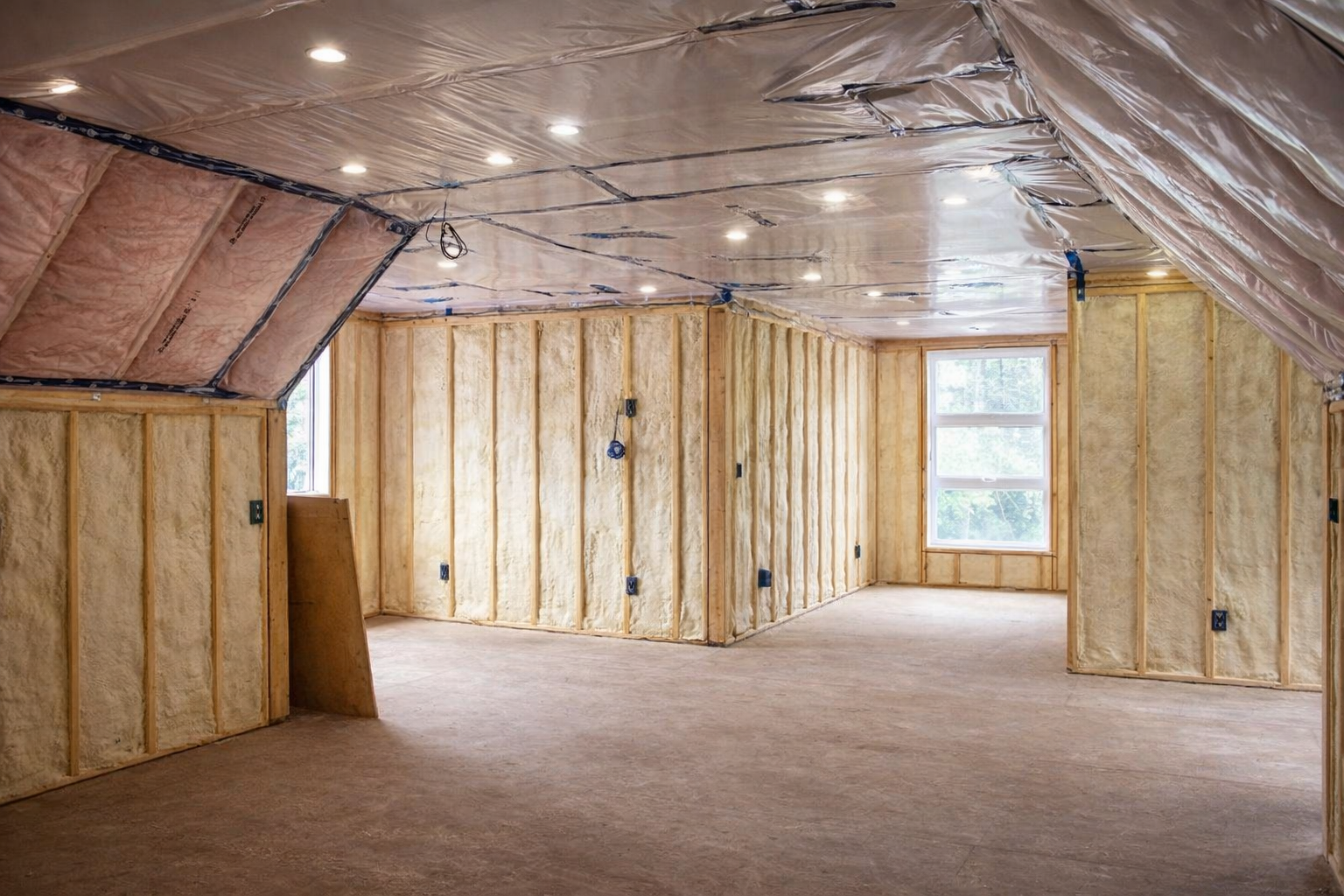 Etobicoke Toronto insulation project in a luxury home loft done by wahlz 