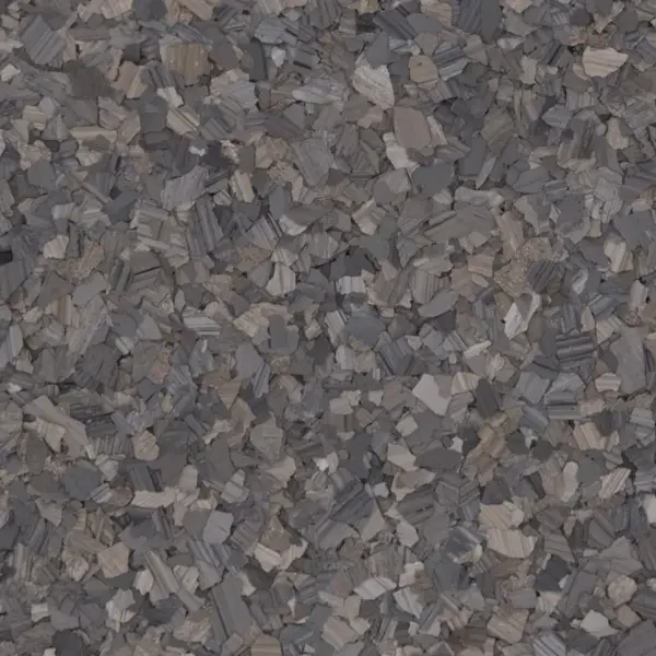 Close-up of small gray and beige wood chips or gravel.
