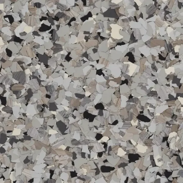 Close-up shot of gray, white, and black shredded paper
