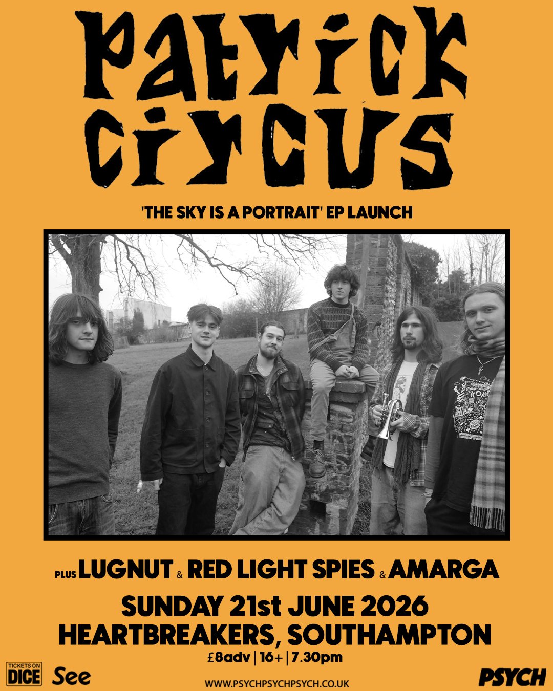 Red Light Spies supporting Patrick Circus