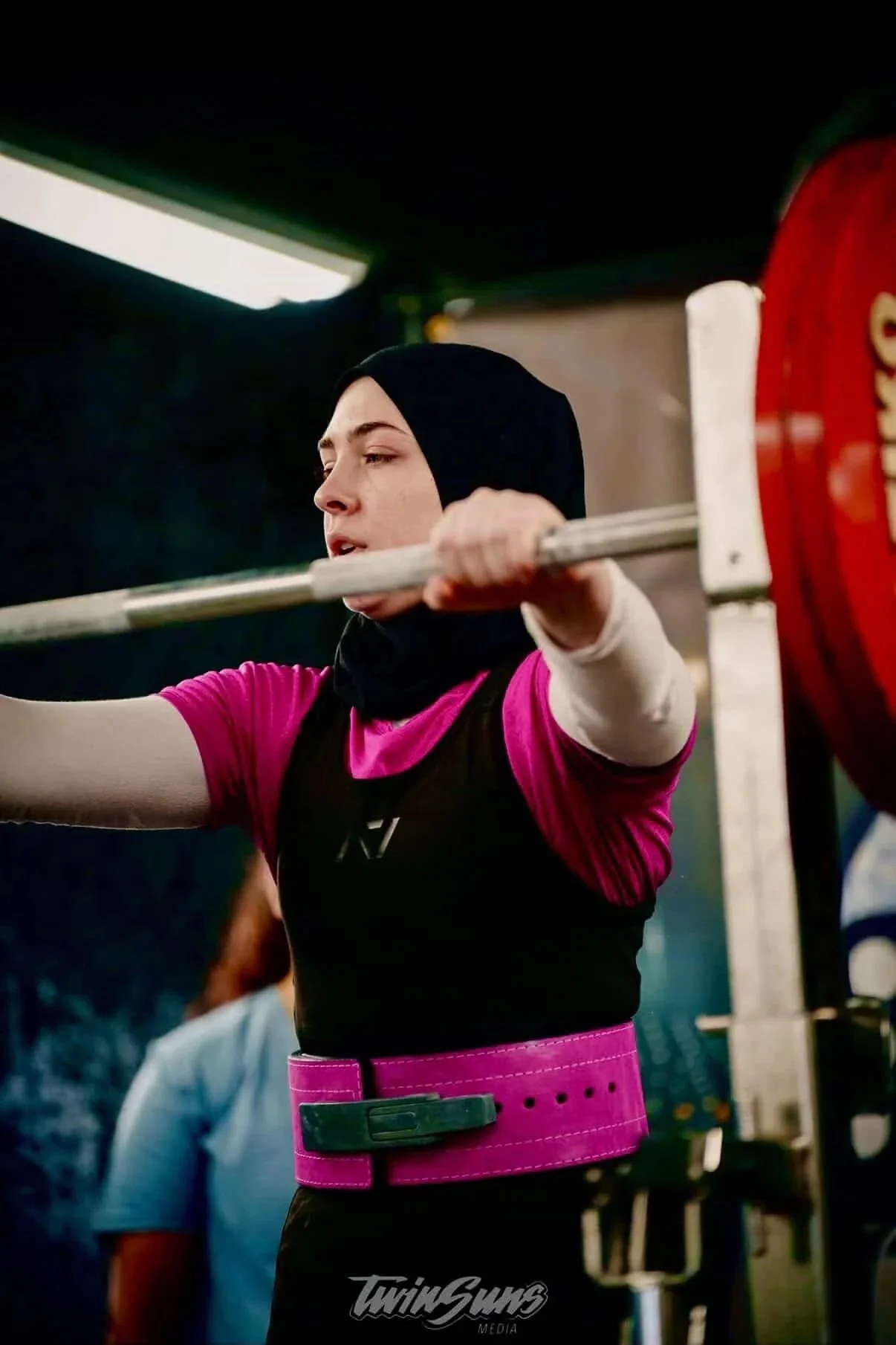 Hijabi Powerlifter Competiton Layla Qasim