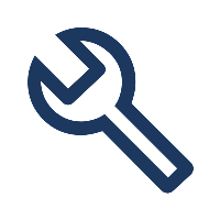 Icon of a wrench, representing tools or maintenance