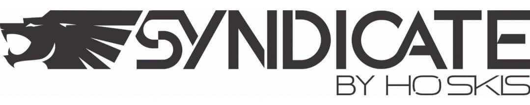 Logo featuring a dragon's head and the words "Syndicate by Hosks" in stylized black text.