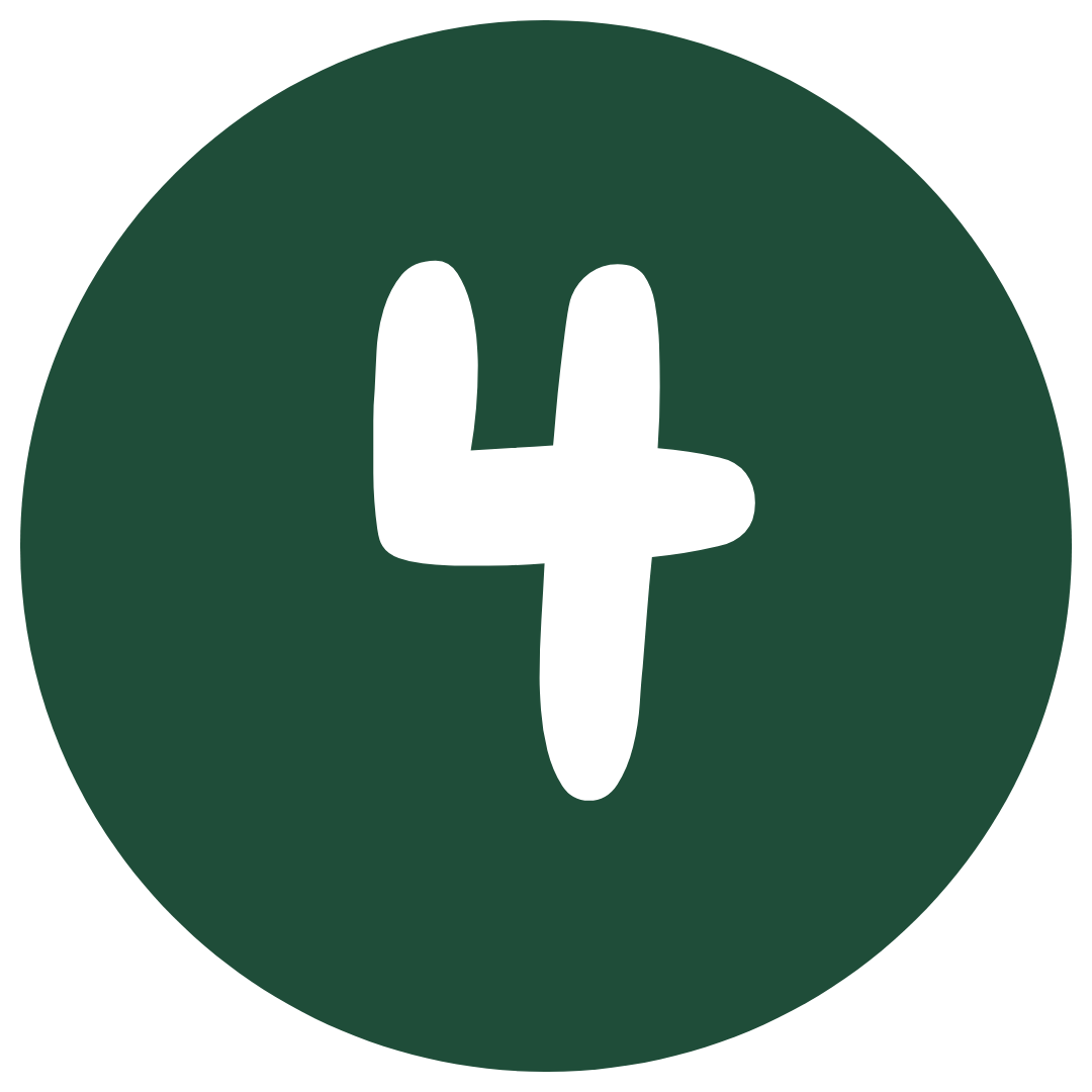 Green circular background with a white plus sign in the center.