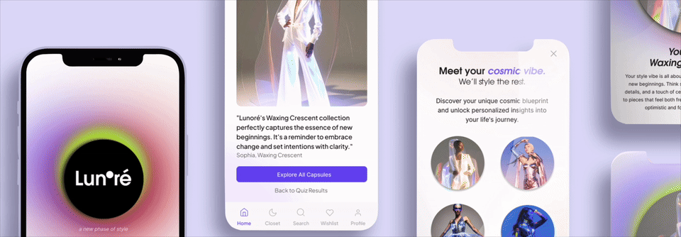 Lunoré - Brand Identity, AI Product