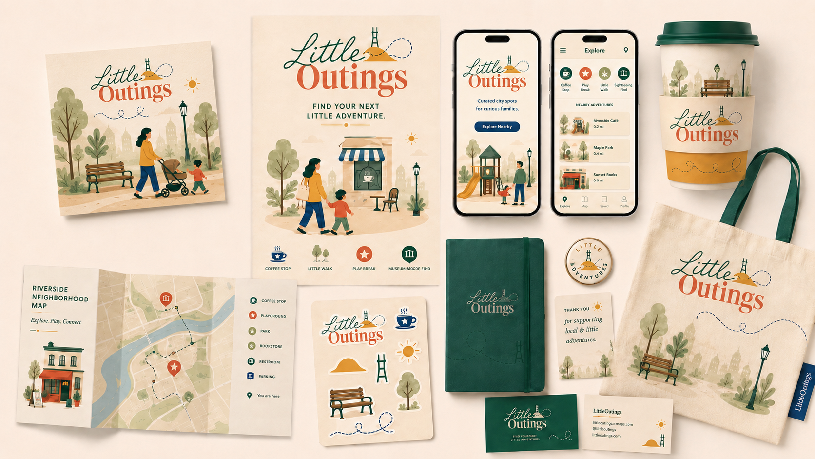 Little Outings - Brand Identity, Digital