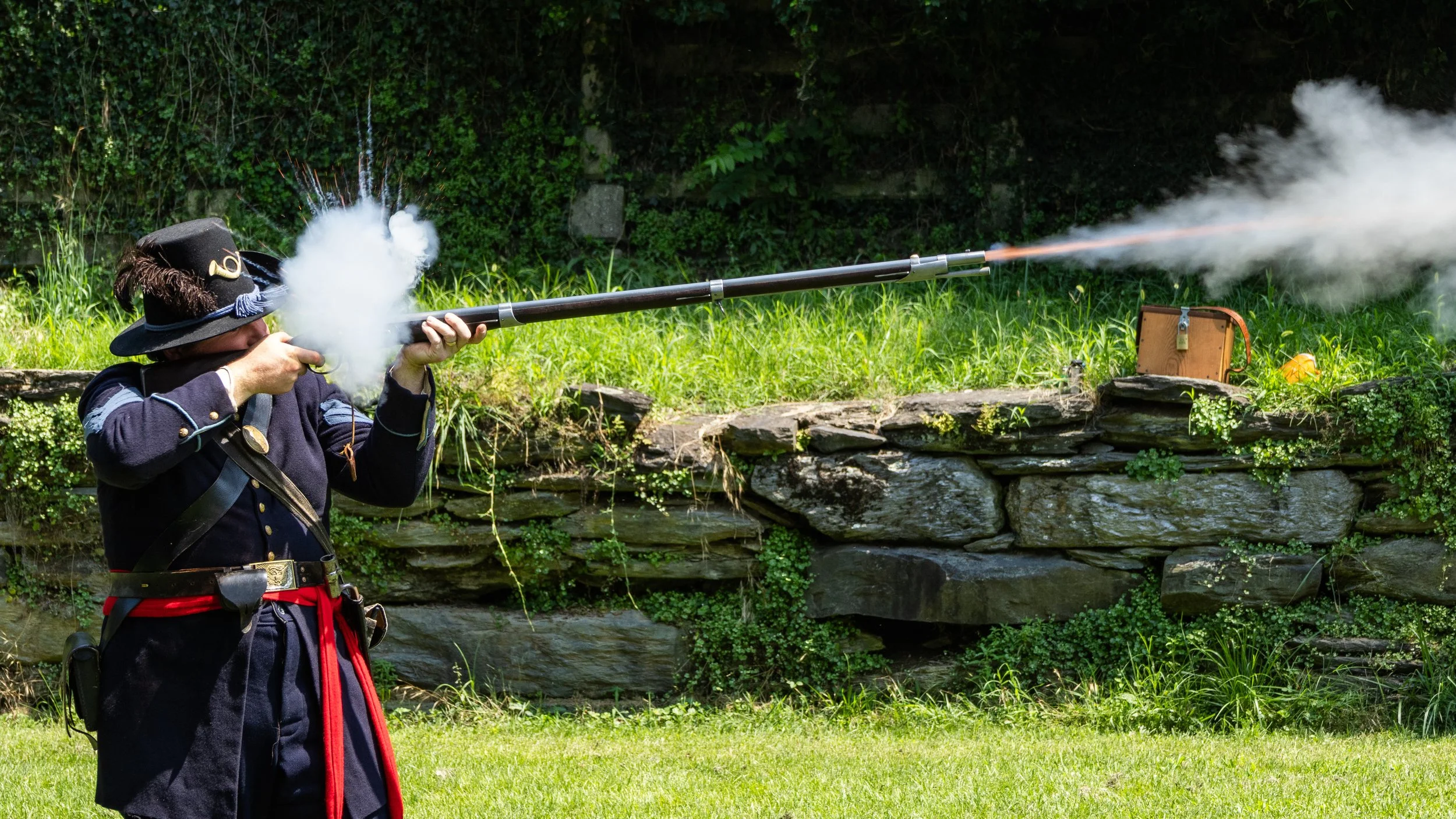 Musket Demonstration on July 4 in Harpers Ferry, WV.