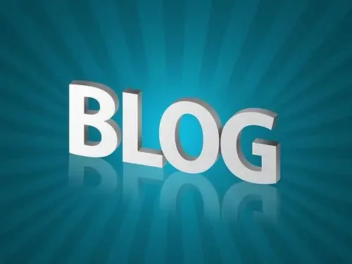 Image of the word "blog"