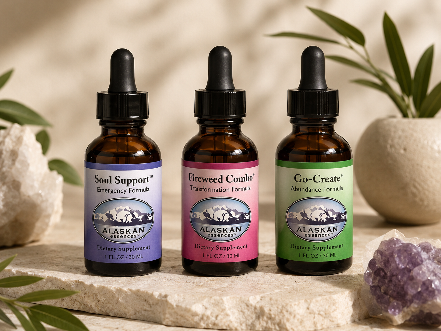 Soul Support, Fireweed and Go-Create Combo Formulas