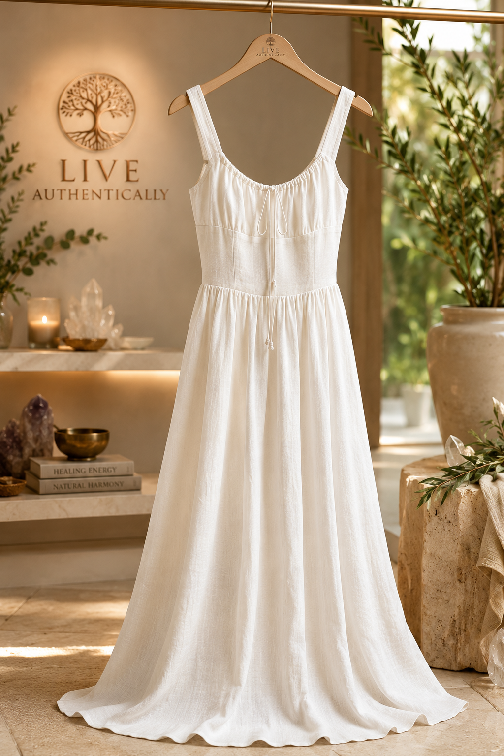 Whisper Linen Maxi Dress