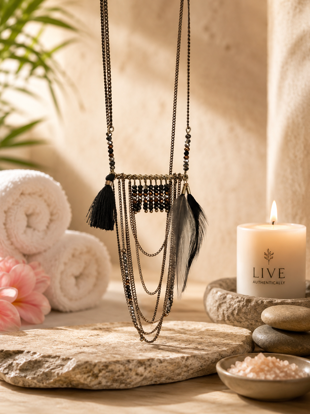 Beautiful & Delicate Feather Chain Necklace