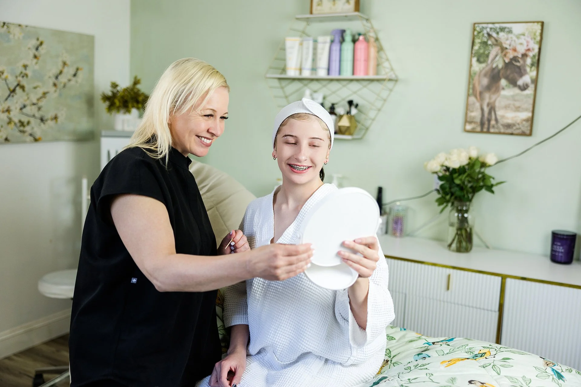 Brow tint in Bend, Oregon at Sage & Honey Spa