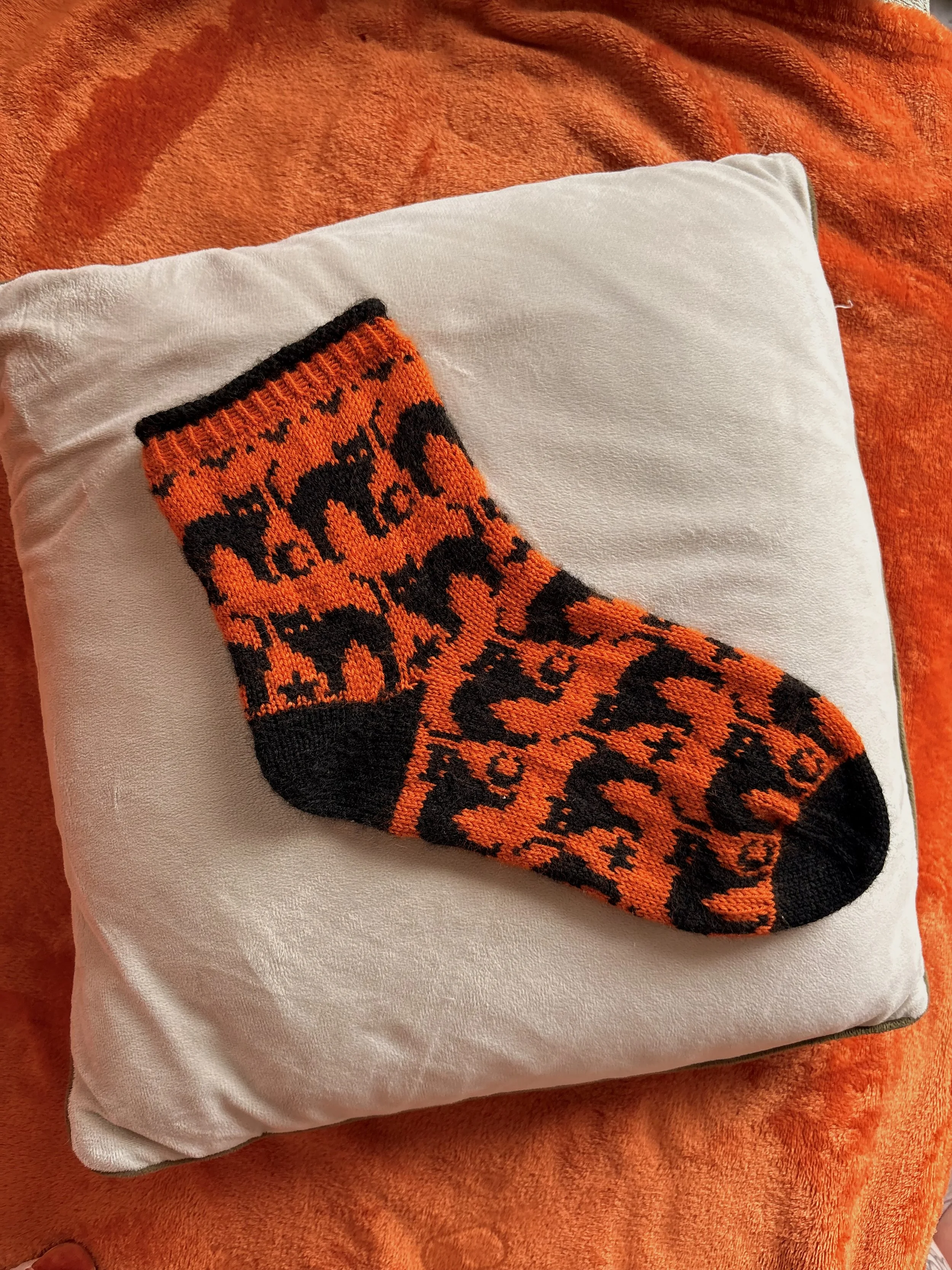 Scaredy Cat Socks Pattern
