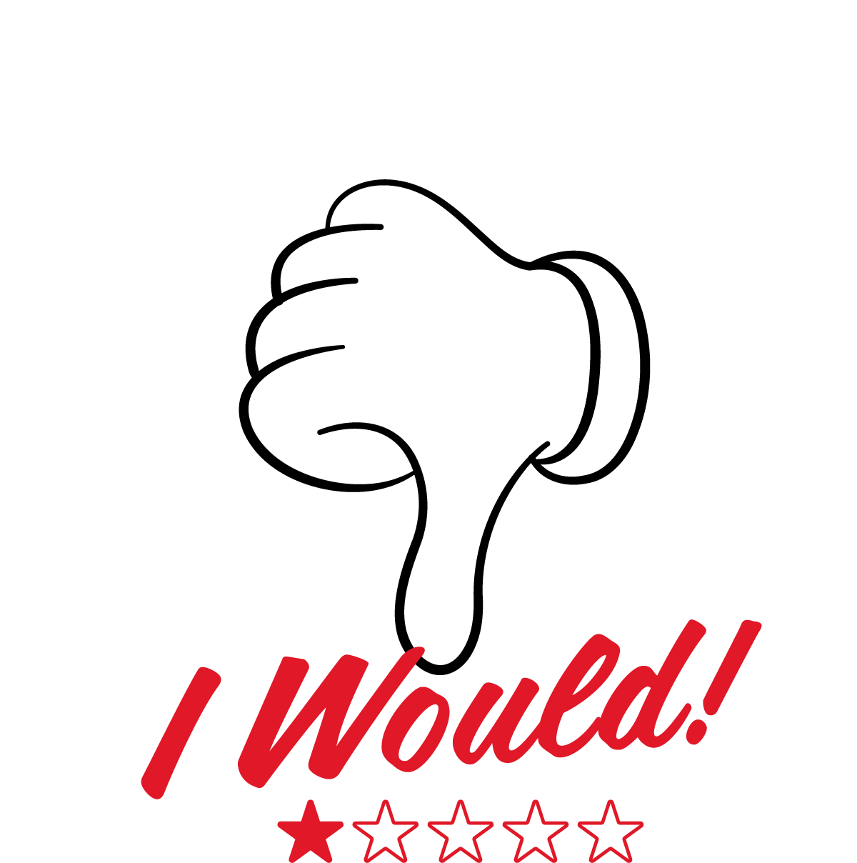 If I Could Give You Zero Stars I Would! Badge Logo