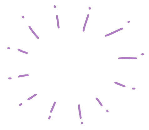 Purple circle of excited lines