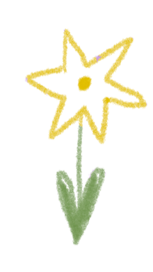 Sketch of a yellow flower