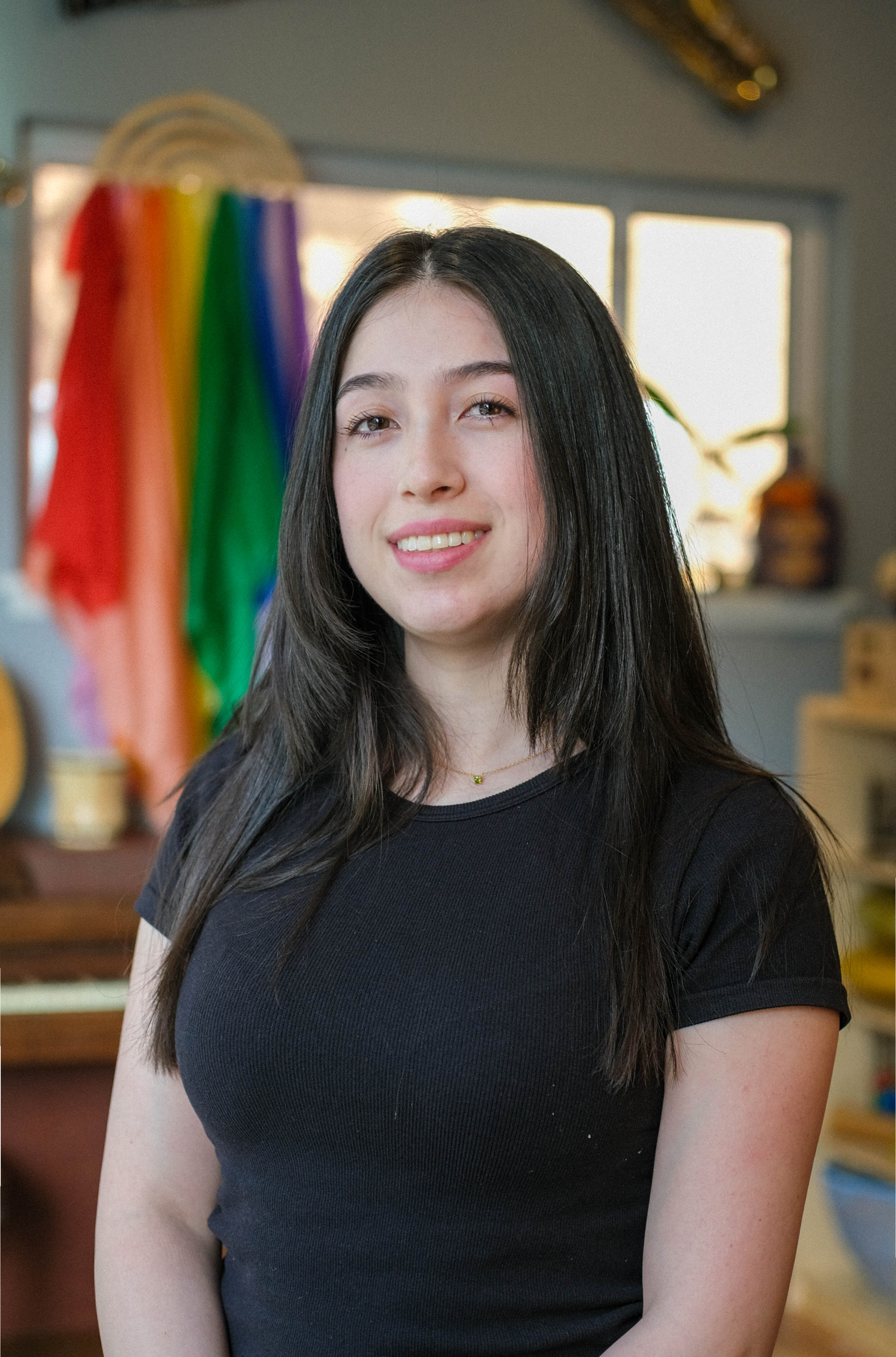 One of the teachers at Global Early Learning in Bellevue, Washington.
