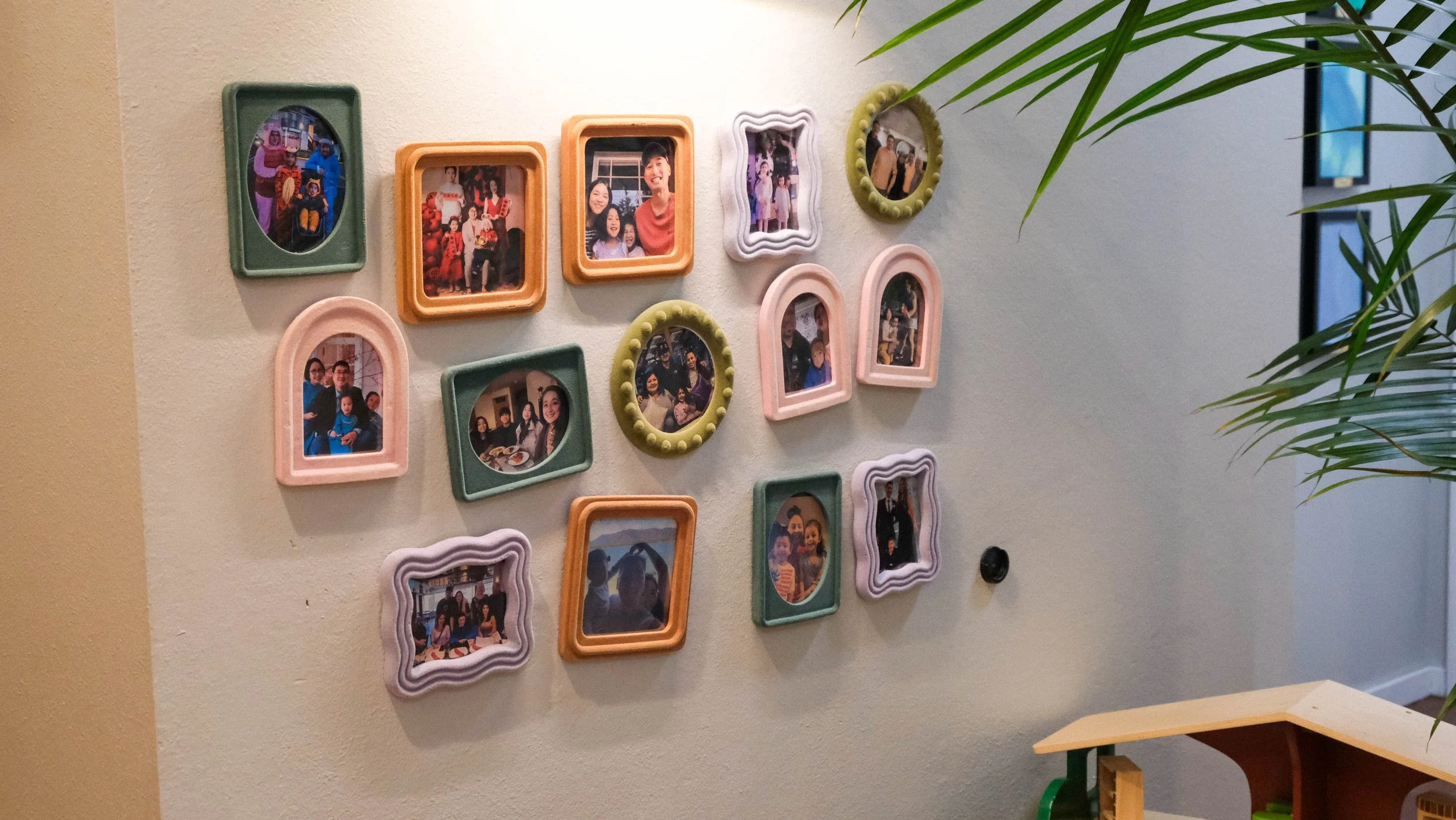 At Global Early Learning in Bellevue, Washington we want families to feel present for your children, even if you aren't. We have a photo wall of each child's family if they need extra support during the day.