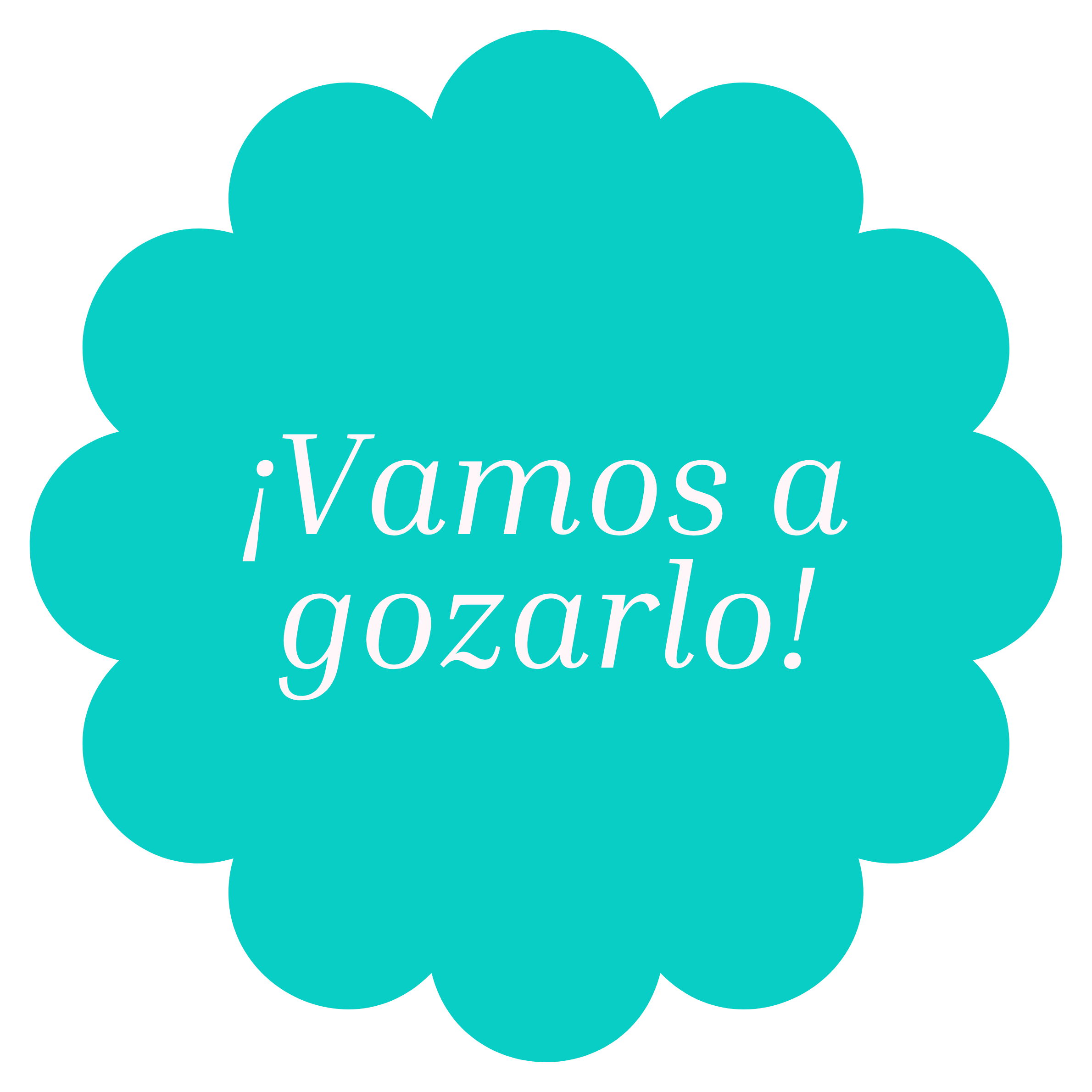 Blue speech bubble with white text in Spanish that says "¡Vamos a gonzarlo"