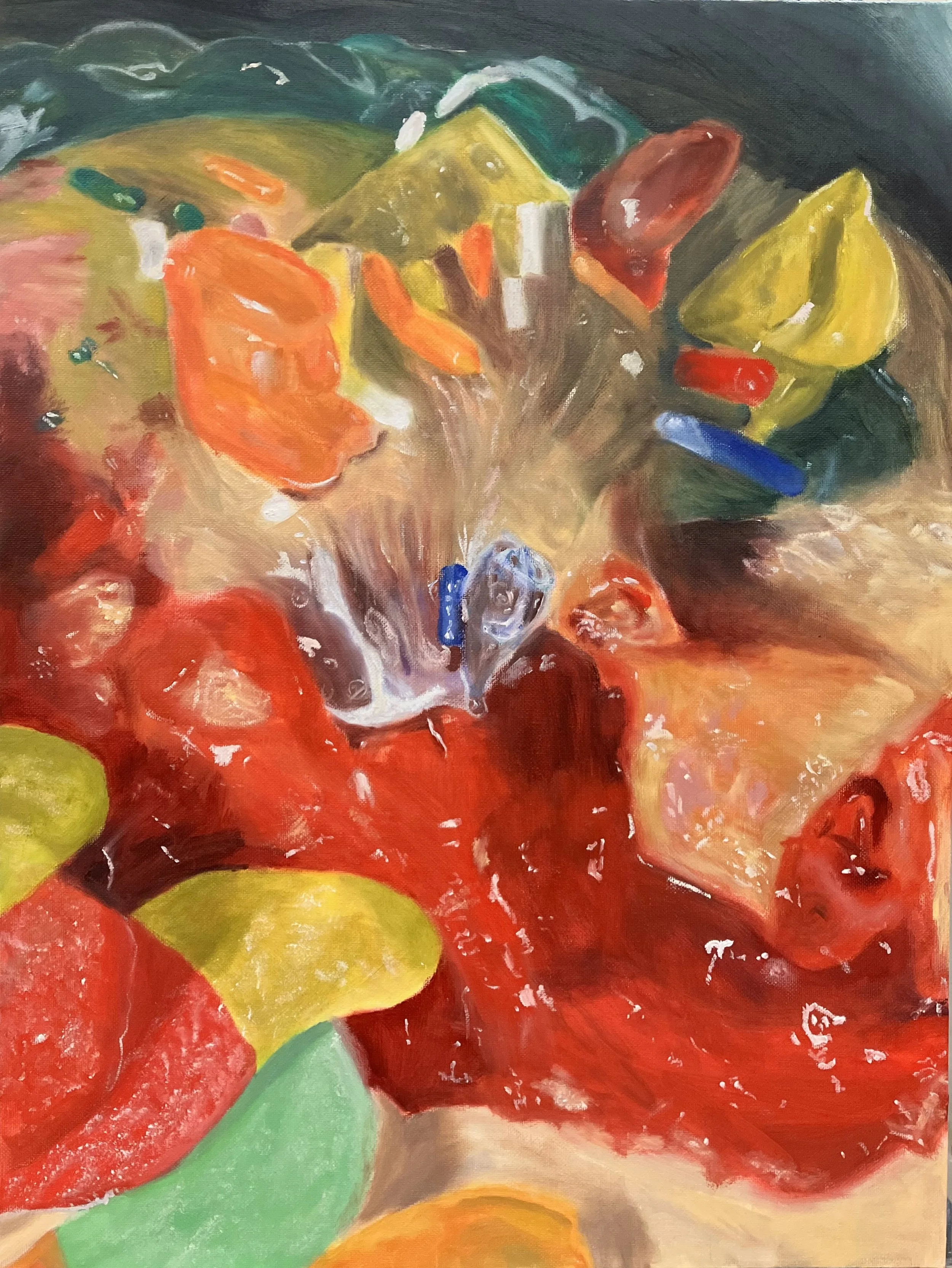 "Gummy Wonderland" - Oil on Canvas, 18 x 24 inches