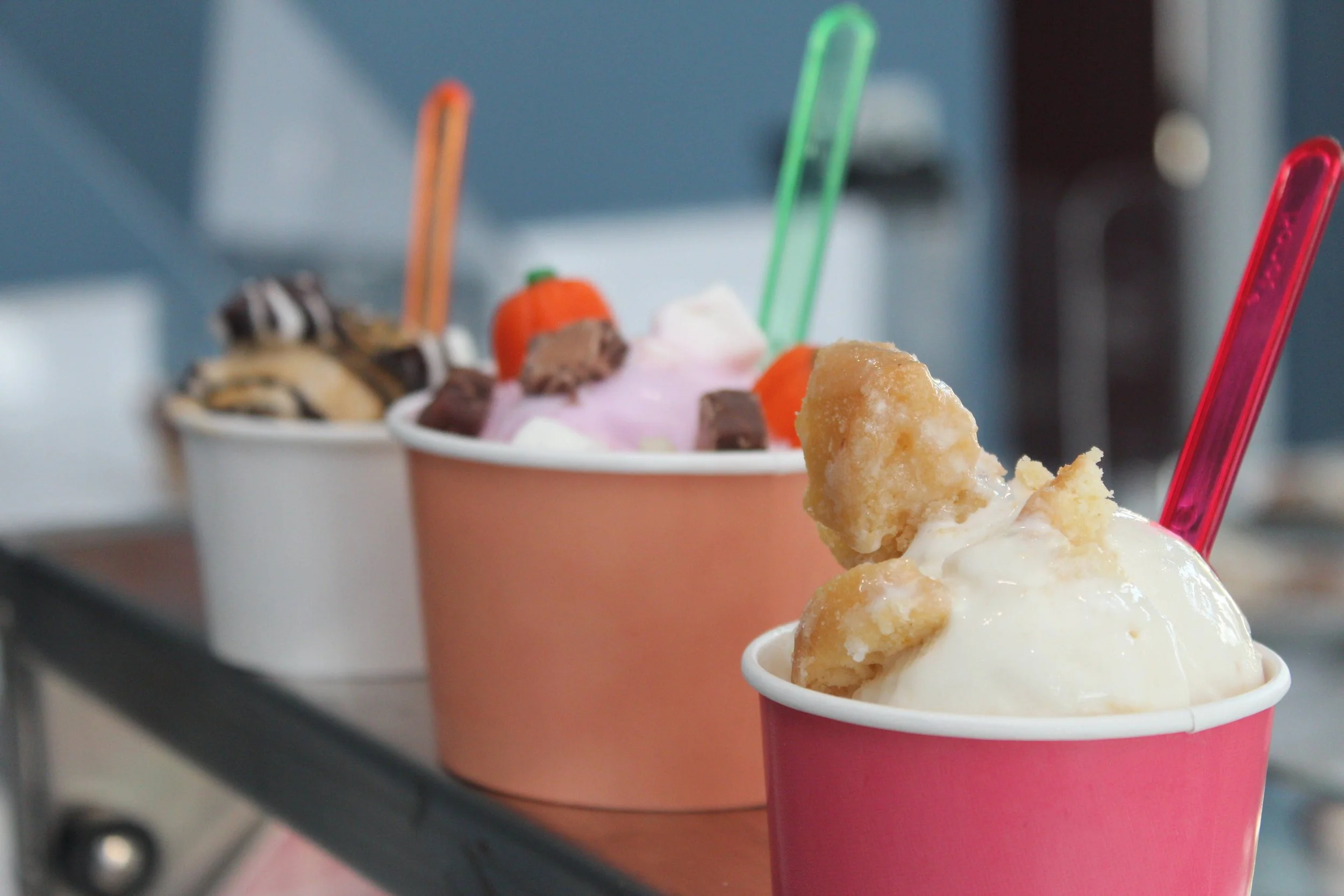 Bumblebee Creamery storefront in Belmont NC ice cream and coffee shop