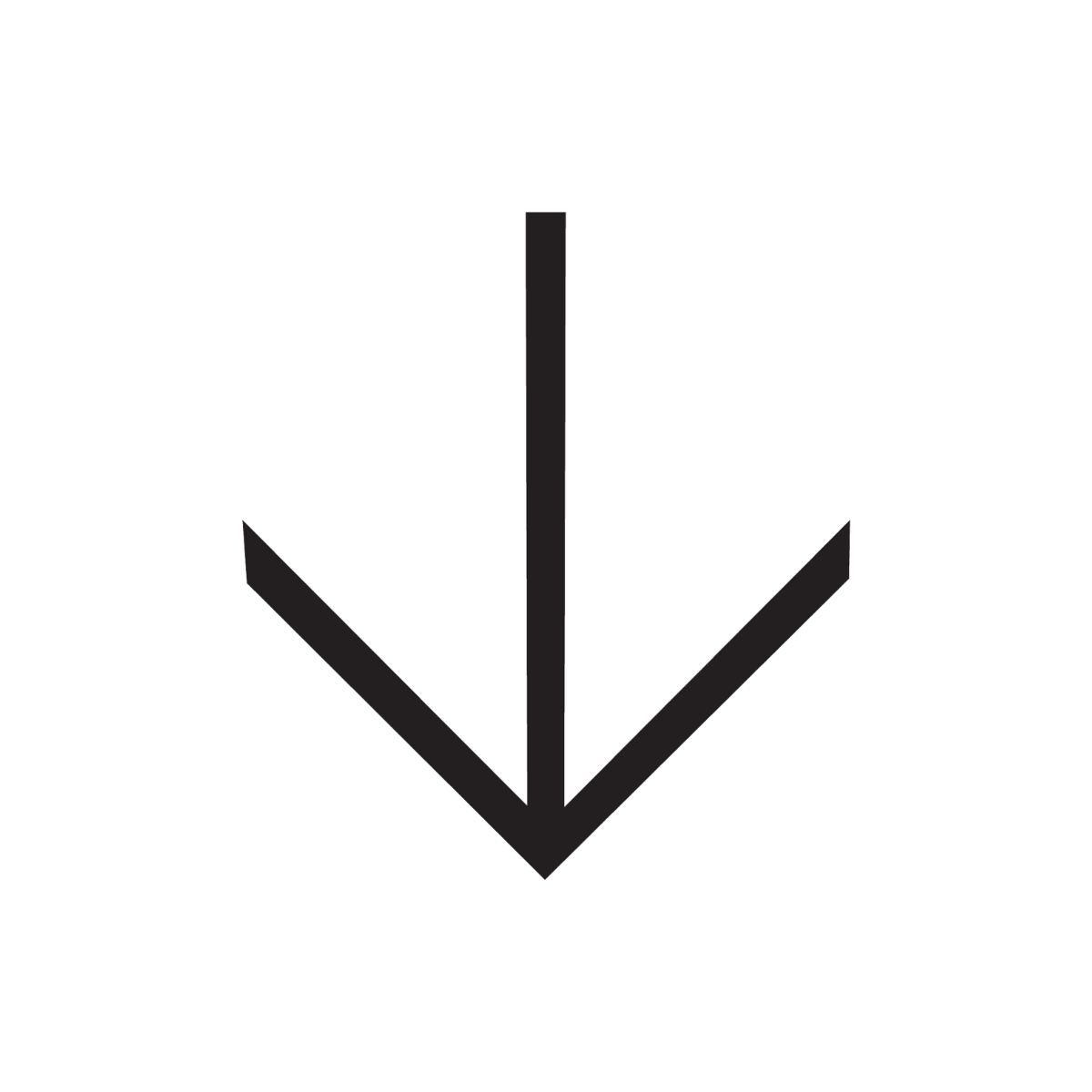 Symbole de téléchargement avec une flèche pointant vers le bas.
