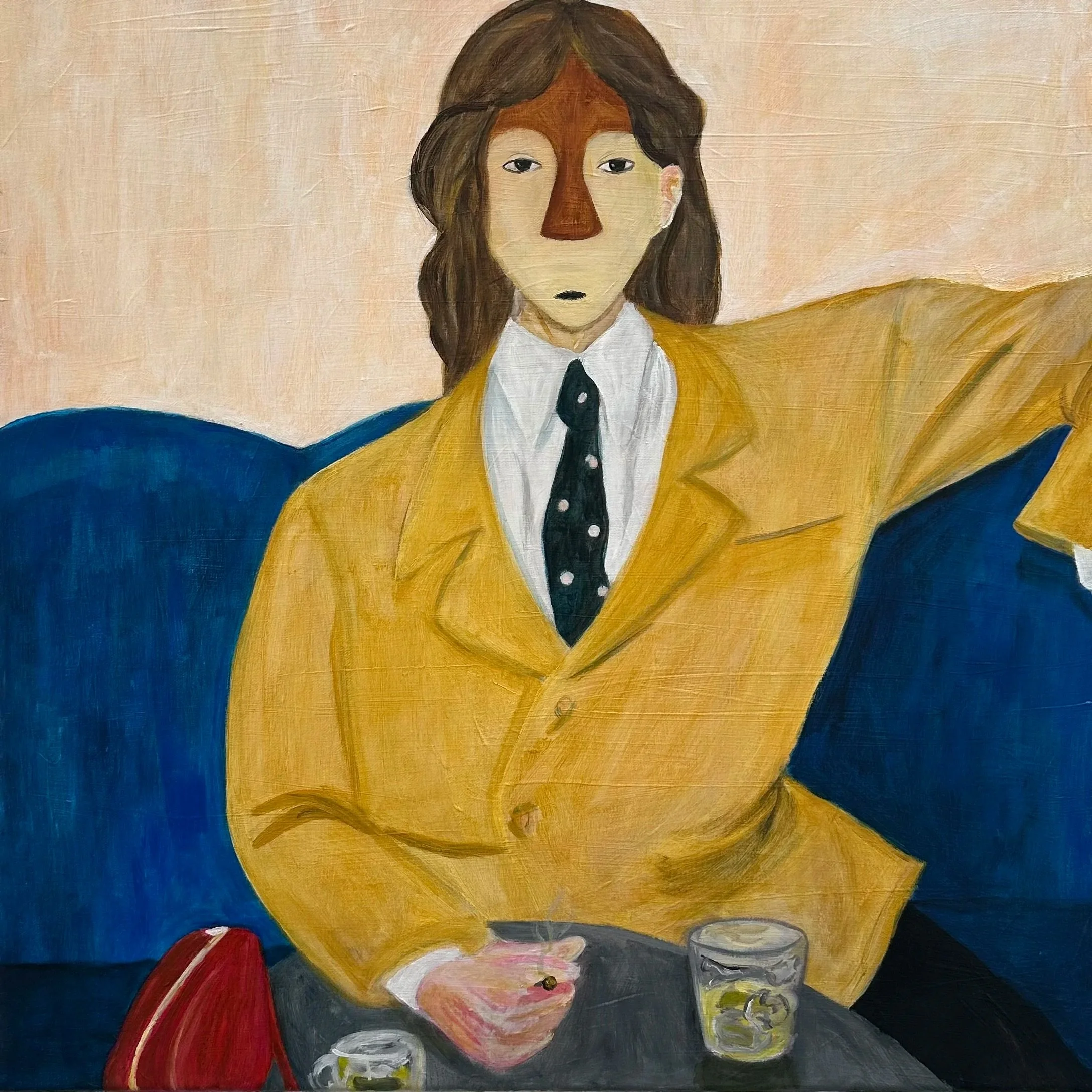 Tasse de thé, Acrylique sur toile, 60x60 cm