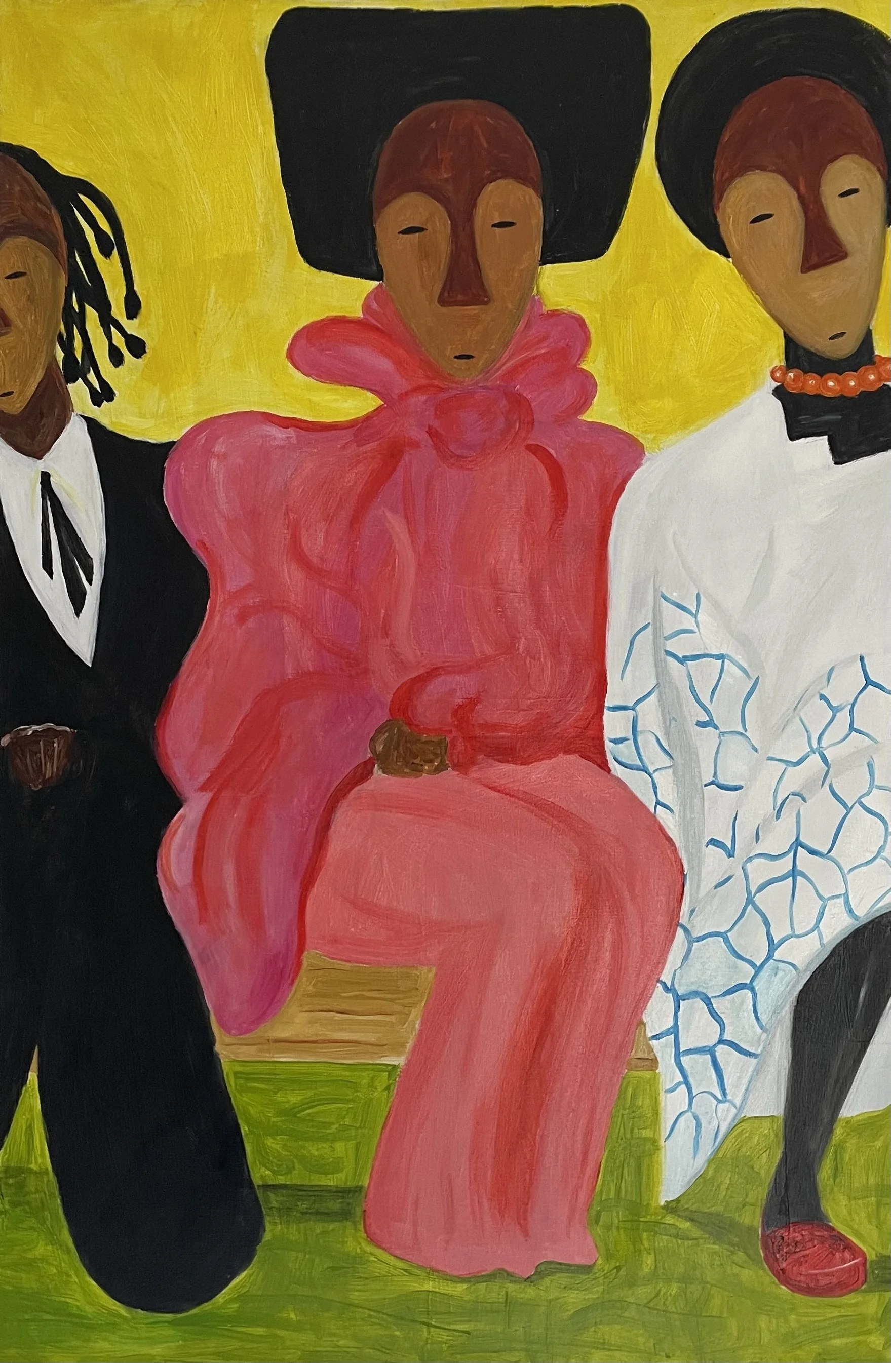 Lien d'âme, Acrylique sur toile, 90x60 cm