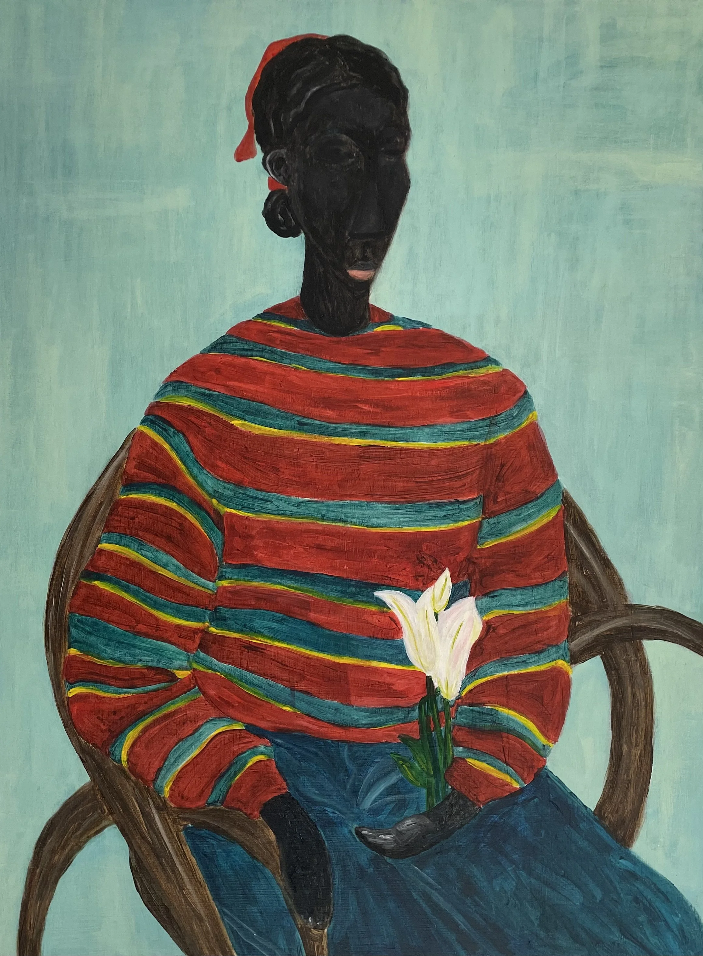 Solitude en couleurs, Acrylique sur toile, 80x60 cm