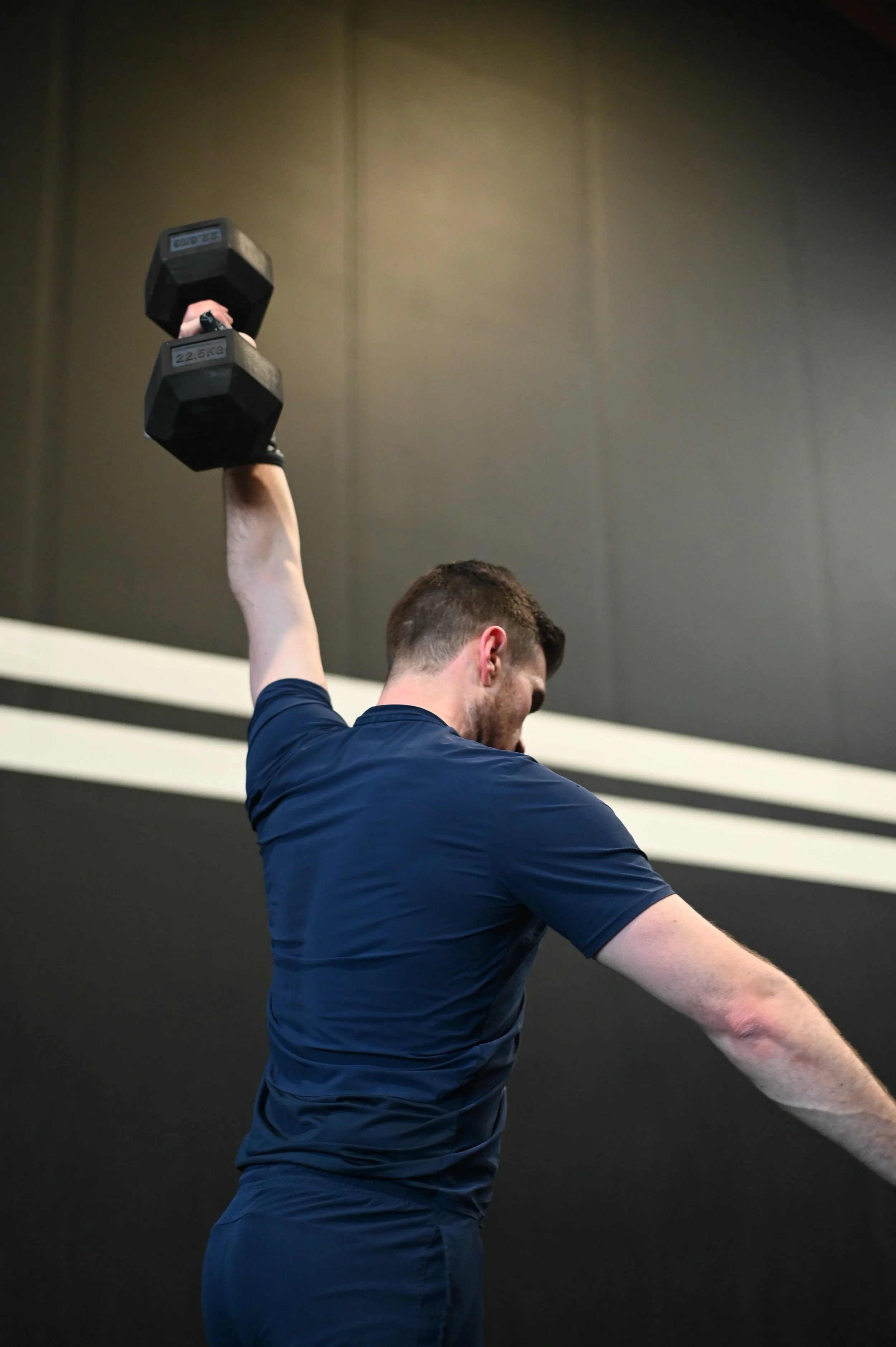 Metcon class athlete mid-workout at Alliance Training Club
