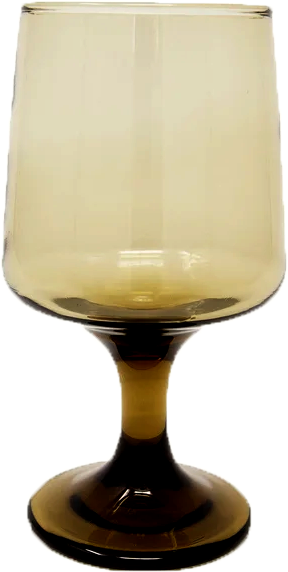 Tawny colored wine glass from the curated collection: Accent.