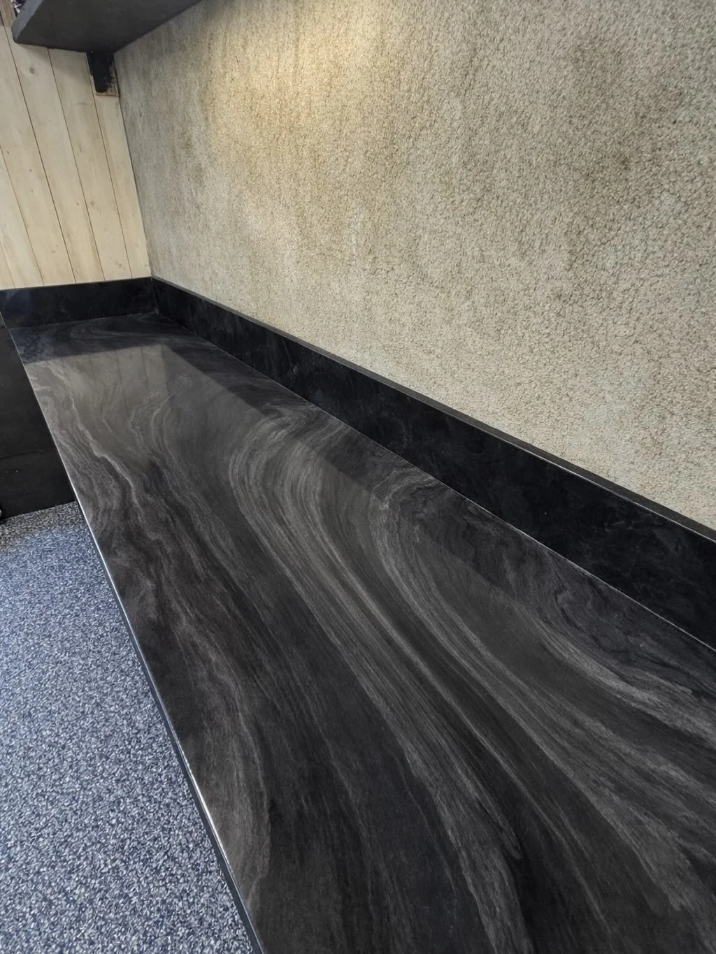 Beautiful Epoxy Countertop we just got finished with 💎 if your countertops need a re fresh and you don&rsquo;t want to spend the money to rip out the old ones, than this is for you! The color ways and styles are endless, tell us your vision and we w