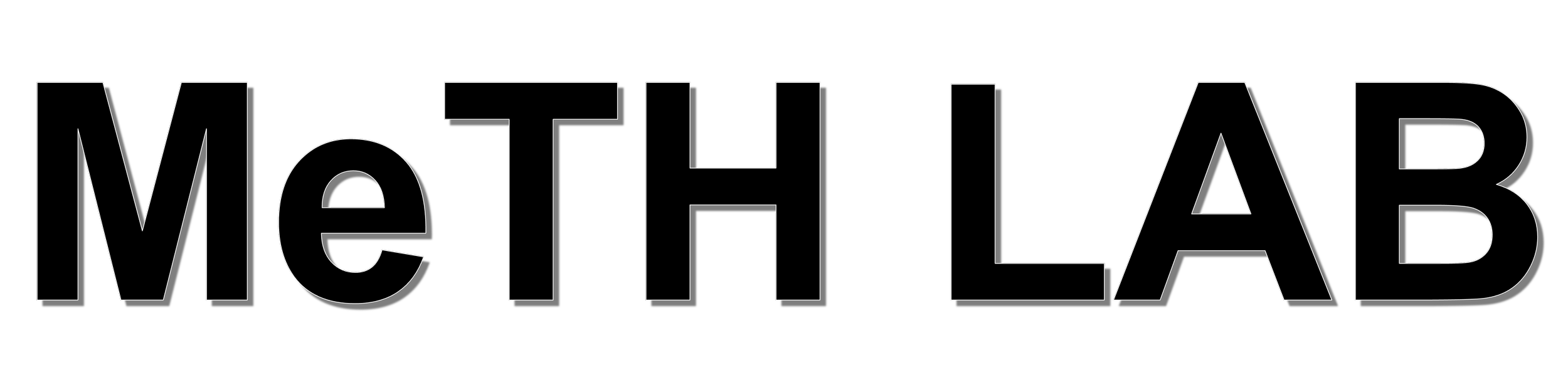 The words 'METHODLAB' in large, uppercase, white outline letters on a black background.